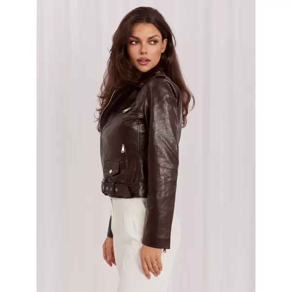 Dámská bunda ITALY MODA IR-KR-AY997.96P DARK BROWN 
