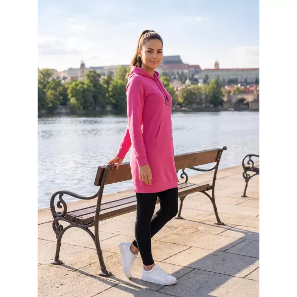  Dámská prodloužená mikina ALTISPORT ALW091419 PURPUROVÁ 