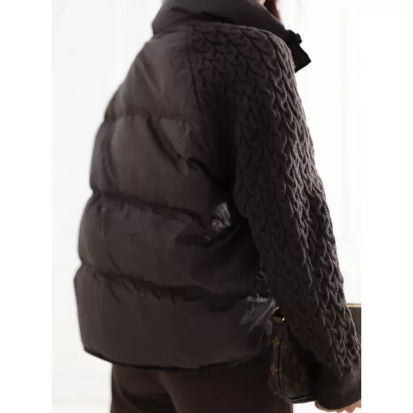  Dámská bunda FACTORY PRICE MBM-KR-0508.00P DARK BROWN 