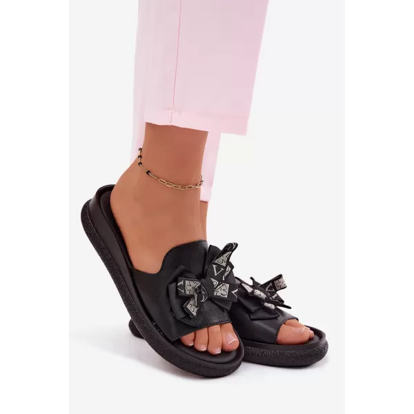  Dámské pantofle S.BARSKI KV61-6061 BLACK 