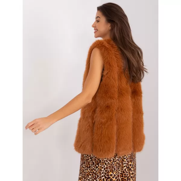  Dámská vesta WOOL FASHION ITALIA AT-KZ-2368.00P LIGHT BROWN 