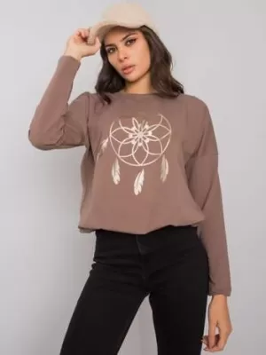 Dámská halenka RUE PARIS RV-BZ-7200.30P BROWN