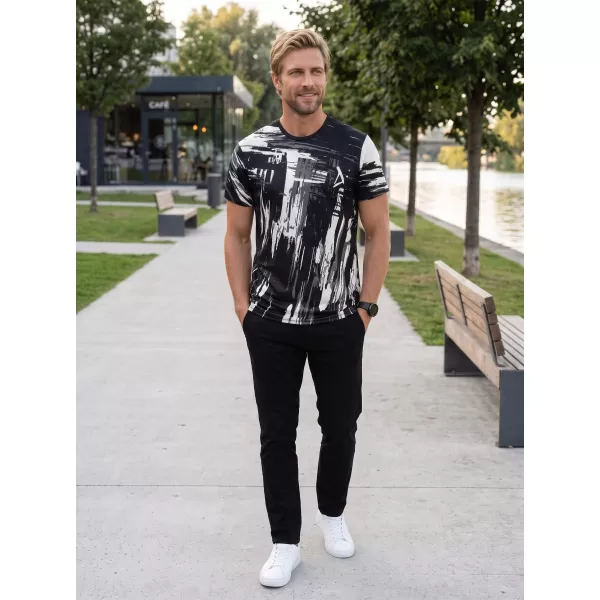 Pánské funkční triko premium ALTISPORT VOJ/ALM010TR01 ČERNÁ/SLONOVÁ KOST 