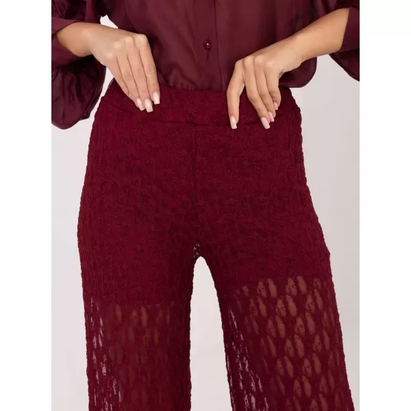  Dámské kalhoty ITALY MODA IT-SP-9965.77 BURGUNDY 