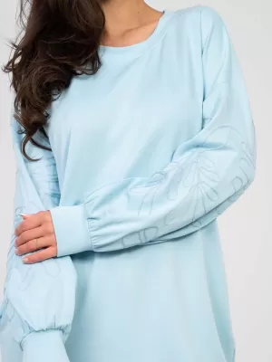 Dámské šaty RUE PARIS RV-SK-A1064.09 LIGHT BLUE