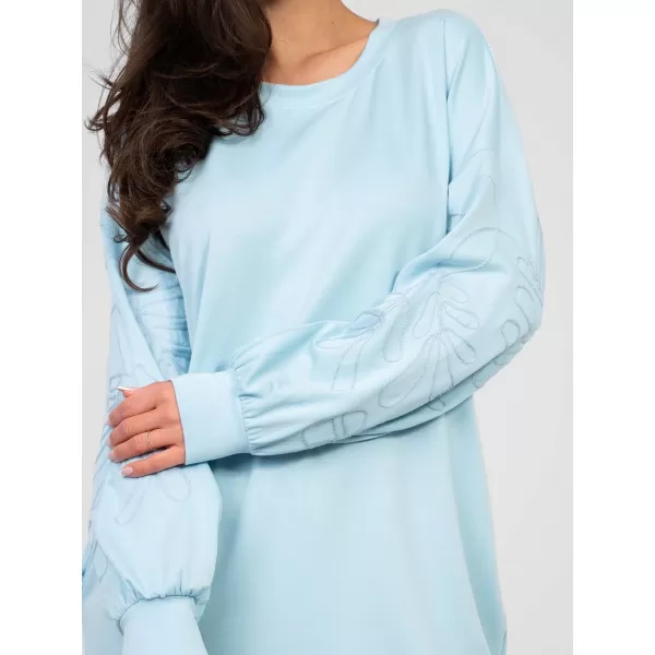  Dámské šaty RUE PARIS RV-SK-A1064.09 LIGHT BLUE 