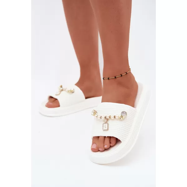 Dámské pantofle BOTO 56160 WHITE 