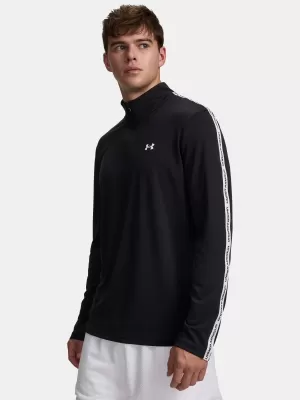 Pánské triko UNDER ARMOUR UA TECH TAPING 1/2 ZIP 6012357-001 ČERNÁ