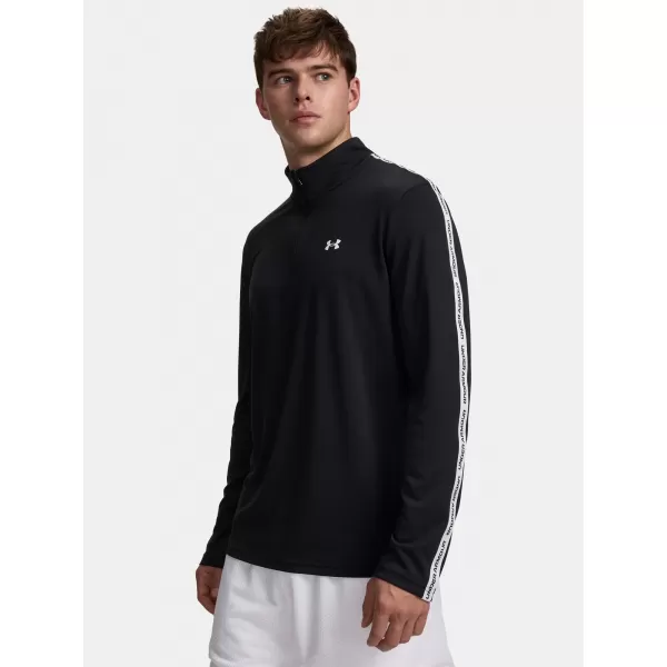  Pánské triko UNDER ARMOUR UA TECH TAPING 1/2 ZIP 6012357-001 ČERNÁ 