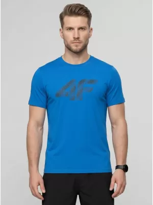Pánské triko 4F 4FWMM00TTSHM3342 BLUE