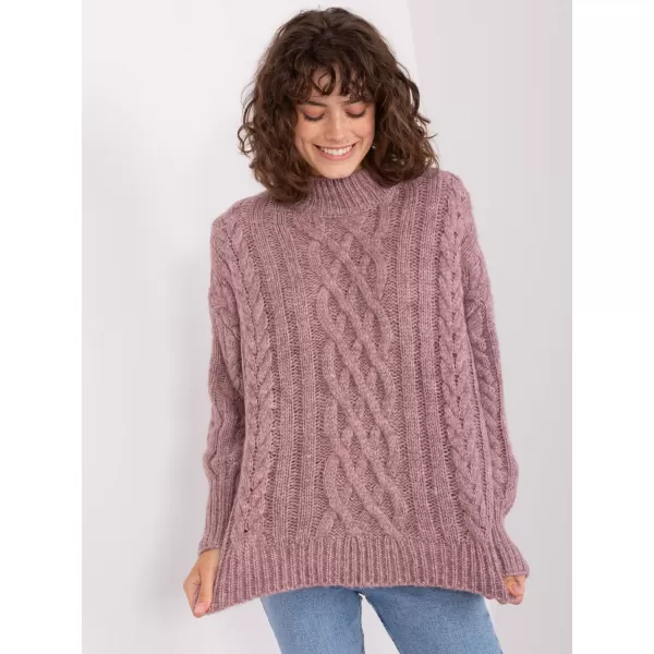  Dámský svetr WOOL FASHION ITALIA AT-SW-2363-2.30 VIOLET 