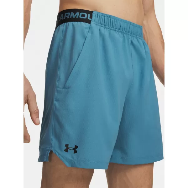  Pánské kraťasy UNDER ARMOUR VANISH WOVEN 6IN SHORTS 1373718-466 MODRÁ 