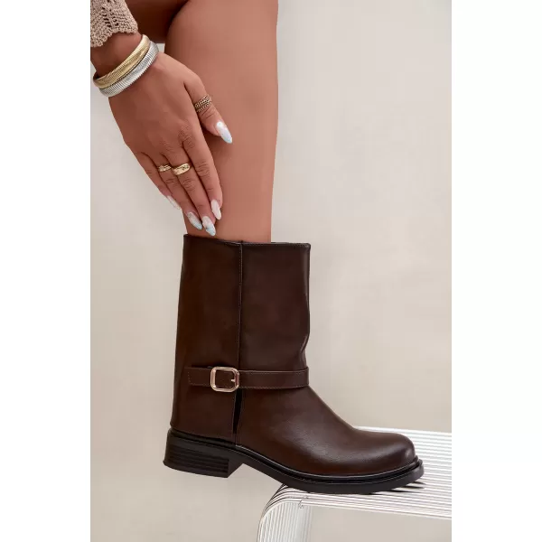  Dámské kotníkové boty BOTO 5859 BROWN 