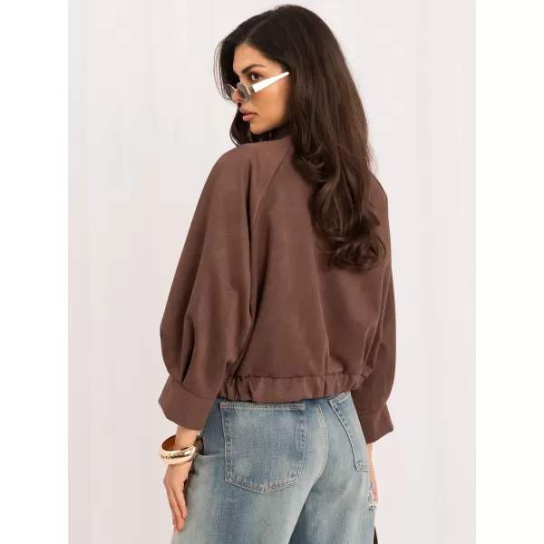  Dámská bunda ITALY MODA MI-KR-3546.65 DARK BEIGE 