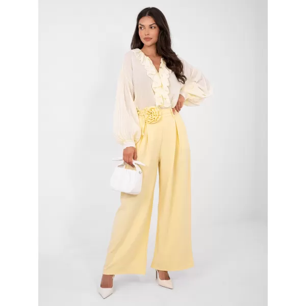  Dámské kalhoty RUE PARIS IT-SP-FL8569-1.06 BRIGHT YELLOW 