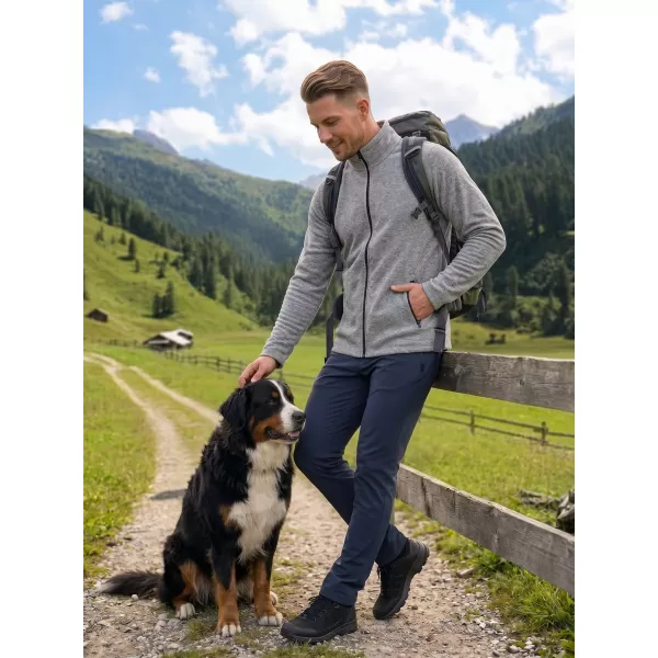  Pánská micro fleece mikina MALFINI FACTOR 852 STŘÍBRNÝ MELÍR 