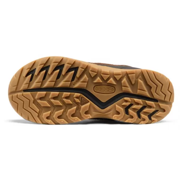  Dětské kotníkové boty KEEN HIGHTRAIL MID WP YOUTH DARK EARTH/GARNET 