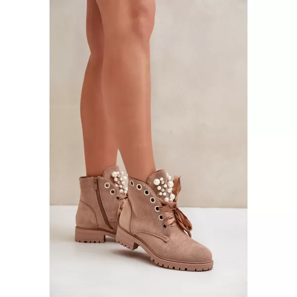  Dámské kotníkové boty BOTO 8371 BEIGE 