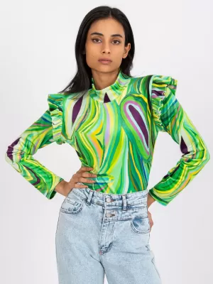 Dámská halenka ITALY MODA DHJ-BZ-6533C.90 BRIGHT GREEN