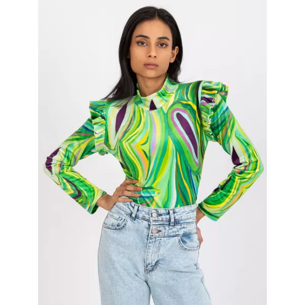  Dámská halenka ITALY MODA DHJ-BZ-6533C.90 BRIGHT GREEN 