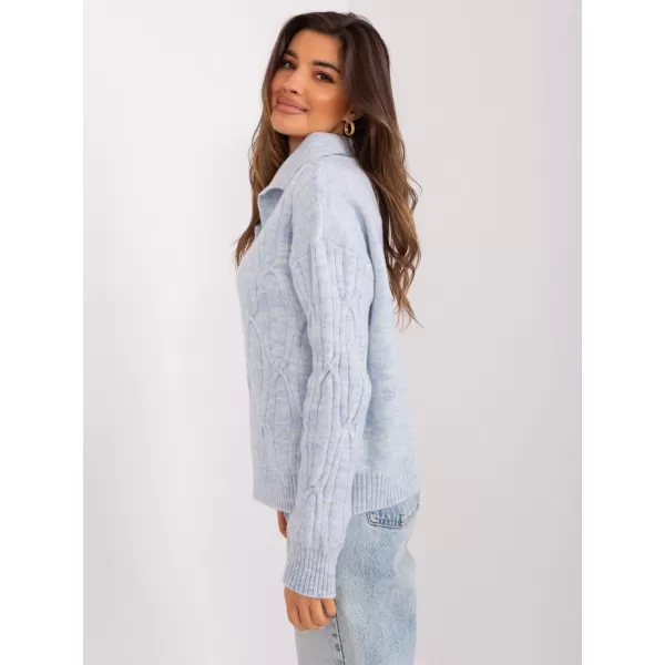  Dámský svetr WOOL FASHION ITALIA AT-SW-2349-2.27 BLUE 