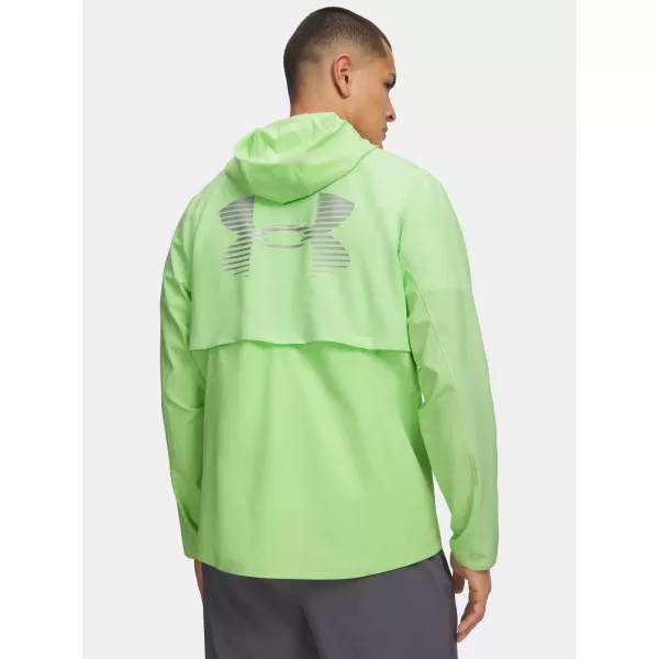  Pánská bunda UNDER ARMOUR VELOCITI PRO STORM JACKET 6005897-712 ZELENÁ 