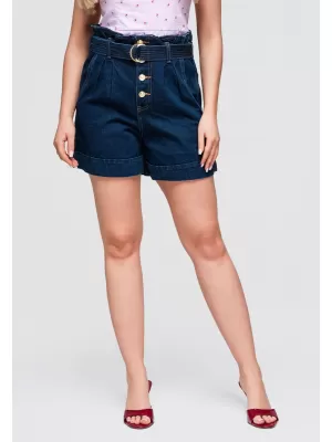 Dámské kraťasy OMBRE OW-ST-E0011 DARK DENIM