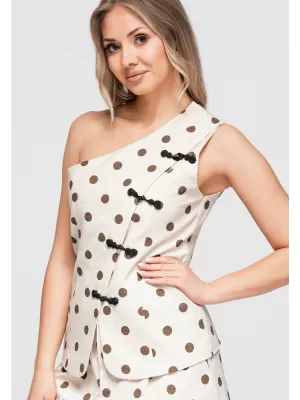 Dámská blůza OMBRE OW-TS-E0061 TAUPE