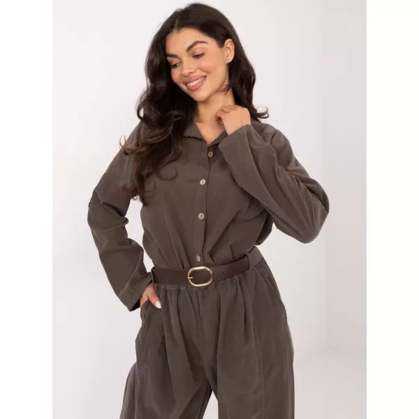  Dámská košile ITALY MODA IT-KS-22390.81 DARK KHAKI 