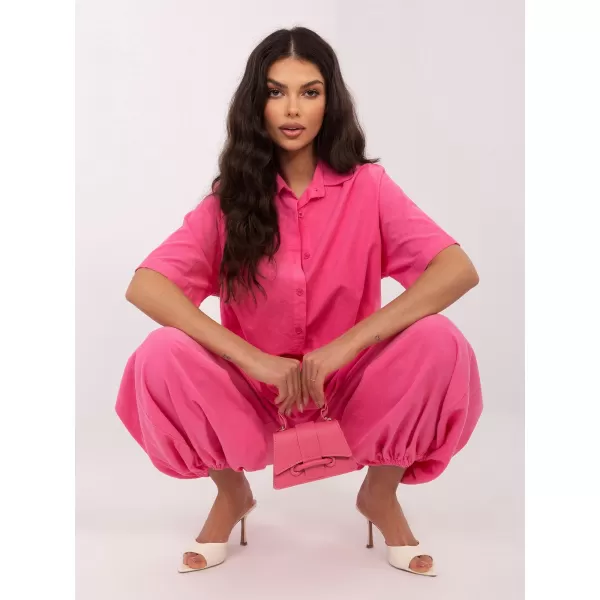  Dámské kalhoty ITALY MODA IT-SP-FL10309-1.91 DARK PINK 
