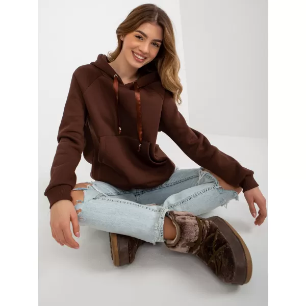  Dámská mikina OCH BELLA TW-BL-BL-1003.95P DARK BROWN 