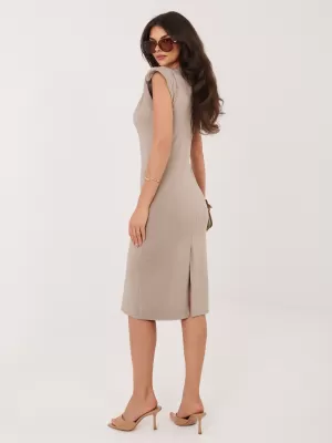 Dámské šaty ITALY MODA MI-SK-A30479.92 DARK BEIGE