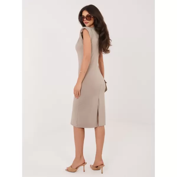  Dámské šaty ITALY MODA MI-SK-A30479.92 DARK BEIGE 