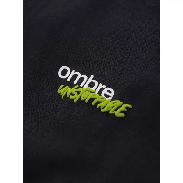  Pánské tričko OMBRE OM-TSPT-0284 BLACK 