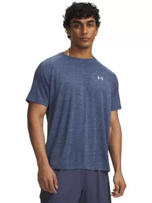 Pánské triko UNDER ARMOUR TECH TEXTURED SS 1382796-045 ŠEDÁ