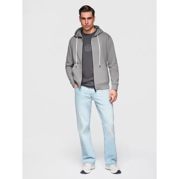  Pánská mikina OMBRE OM-SSBZ-0272 GREY 