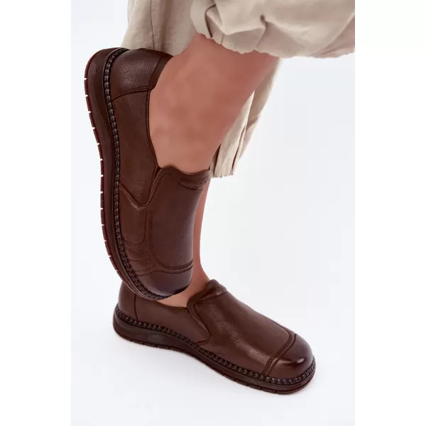  Dámské polobotky VINCEZA 107241 BROWN 