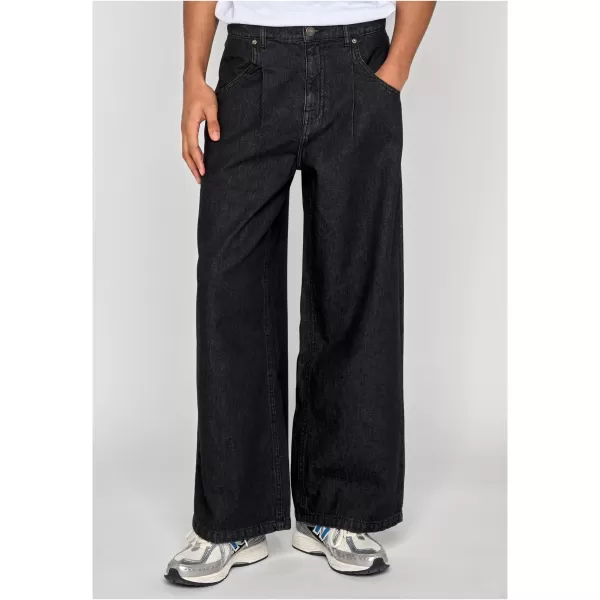  Pánské kalhoty URBAN CLASSICS TB8033 BLACK WASHED 