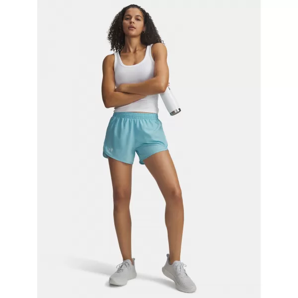  Dámské kraťasy  UNDER ARMOUR UA FLY BY 3 SHORTS 1382438-425 MODRÁ 