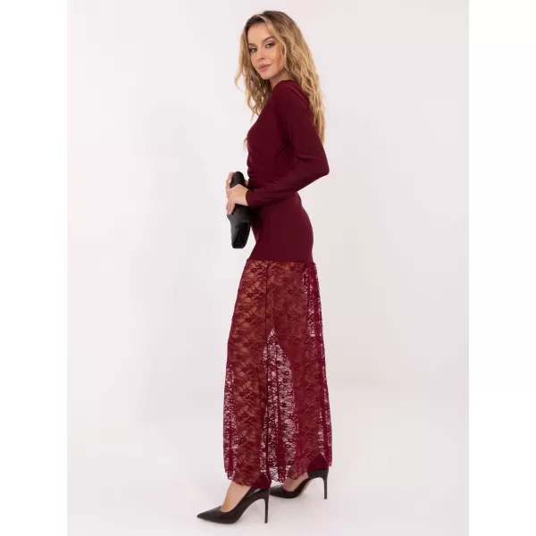  Dámské šaty ITALY MODA MI-SK-3310.63 BURGUNDY 