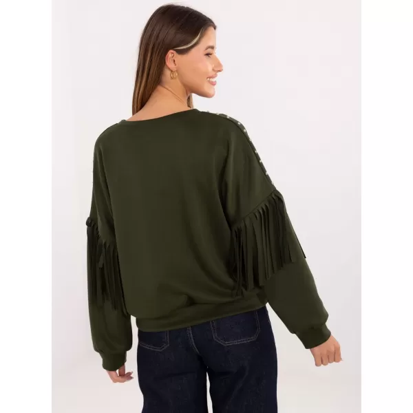  Dámská mikina RUE PARIS IT-BL-21731.85 KHAKI 