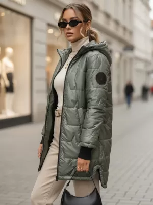 Dámská bunda DSTREET ZELENÁ
