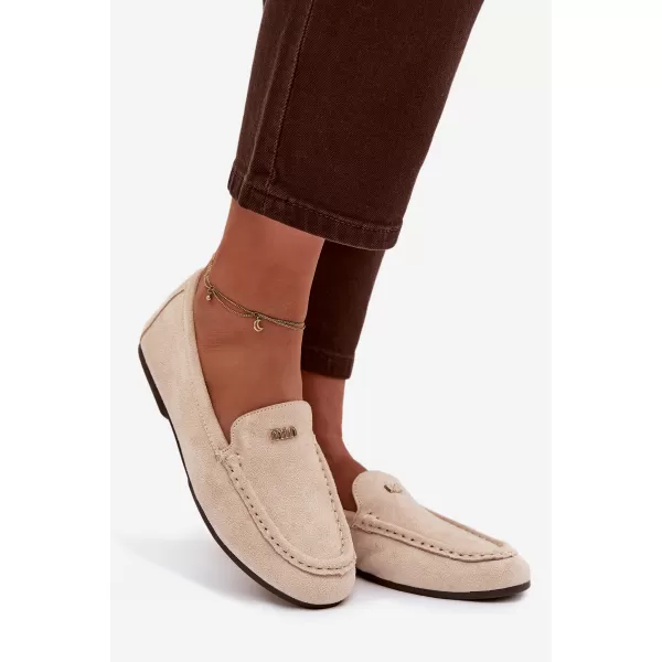  Dámské mokasíny BOTO QQ-273 BEIGE 
