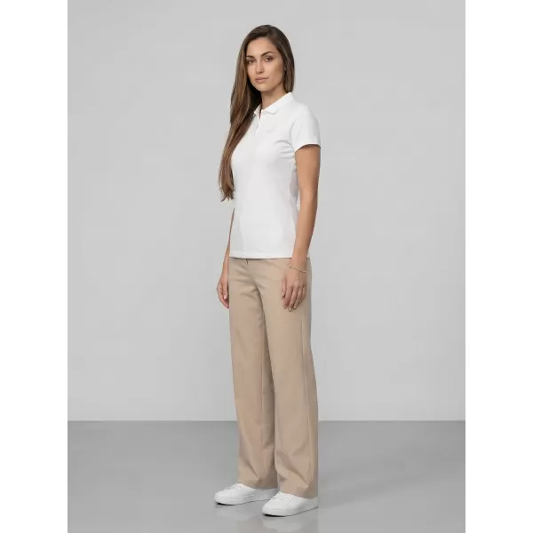 Dámské triko s límečkem 4F 4FWMM00TPTSF0768 WHITE 