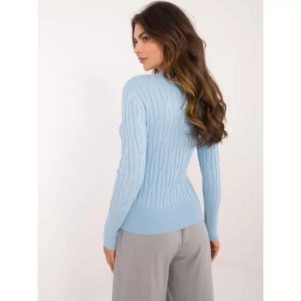  Dámský svetr WOOL FASHION ITALIA AT-SW-2338-2.00 LIGHT BLUE 