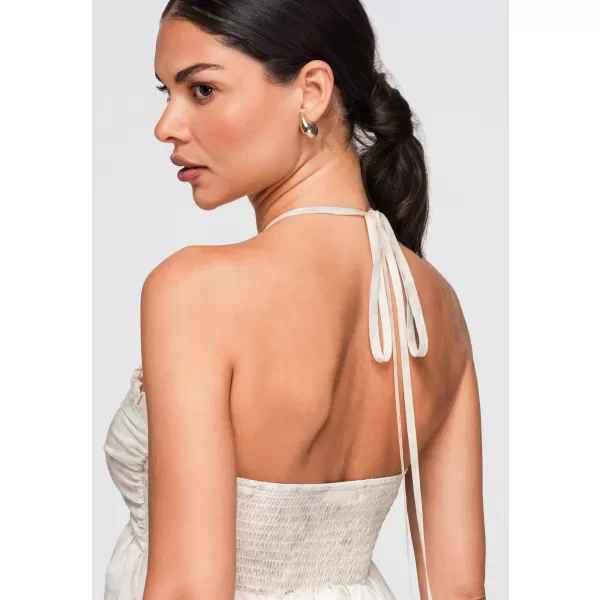  Dámské šaty OMBRE OW-DLR-E0016 BEIGE 