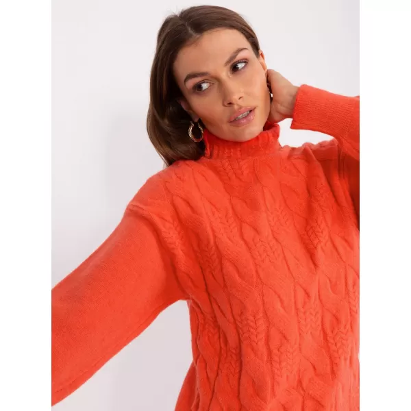  Dámský svetr WOOL FASHION ITALIA AT-SW-23401.97P ORANGE 