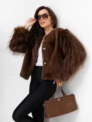 Dámská bunda FACTORY PRICE MBM-KR-25-62.00P BROWN