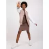 Dámská mikina RUE PARIS RV-BL-7351.28X DARK BEIGE