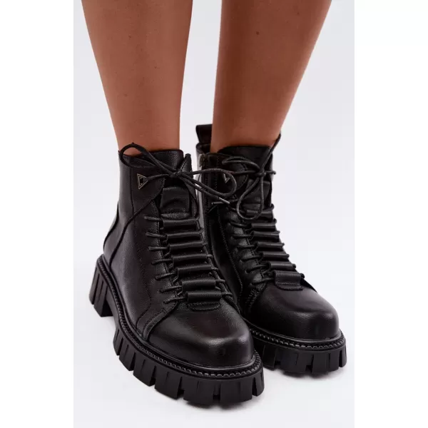  Dámské kotníkové boty D&A JC62-1044 BLACK 